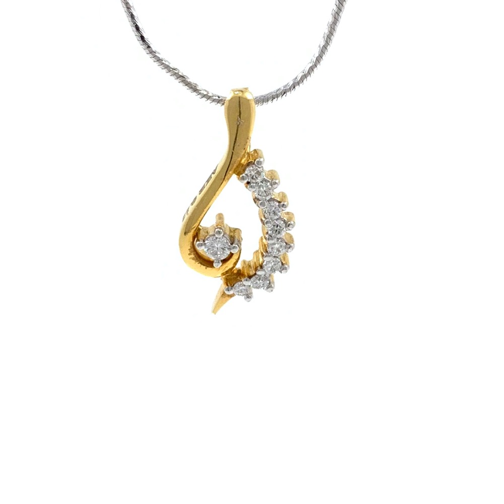 Linda Diamond Pendant in Yellow Gold 7SHP59 - Image 2