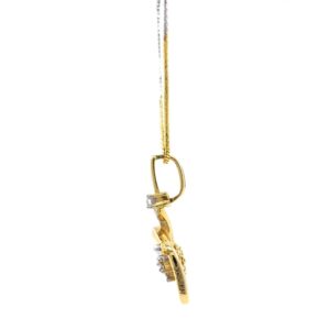 Mignonne Floral Diamond Pendant in Yellow Gold 7SHP58