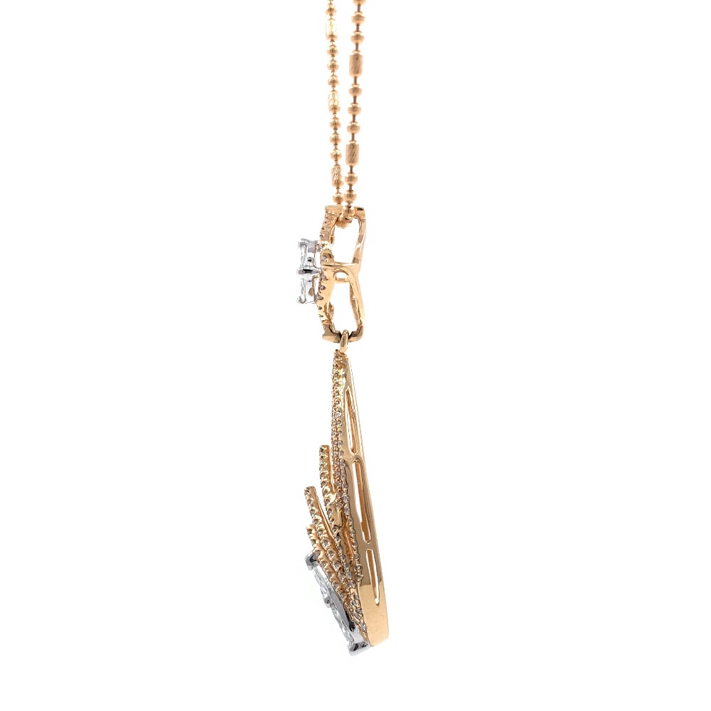 Novus Diamond Pendant in Rose Gold 7SHP39 - Image 5