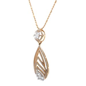 Novus Diamond Pendant in Rose Gold 7SHP39