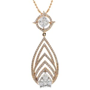 Novus Diamond Pendant in Rose Gold 7SHP39
