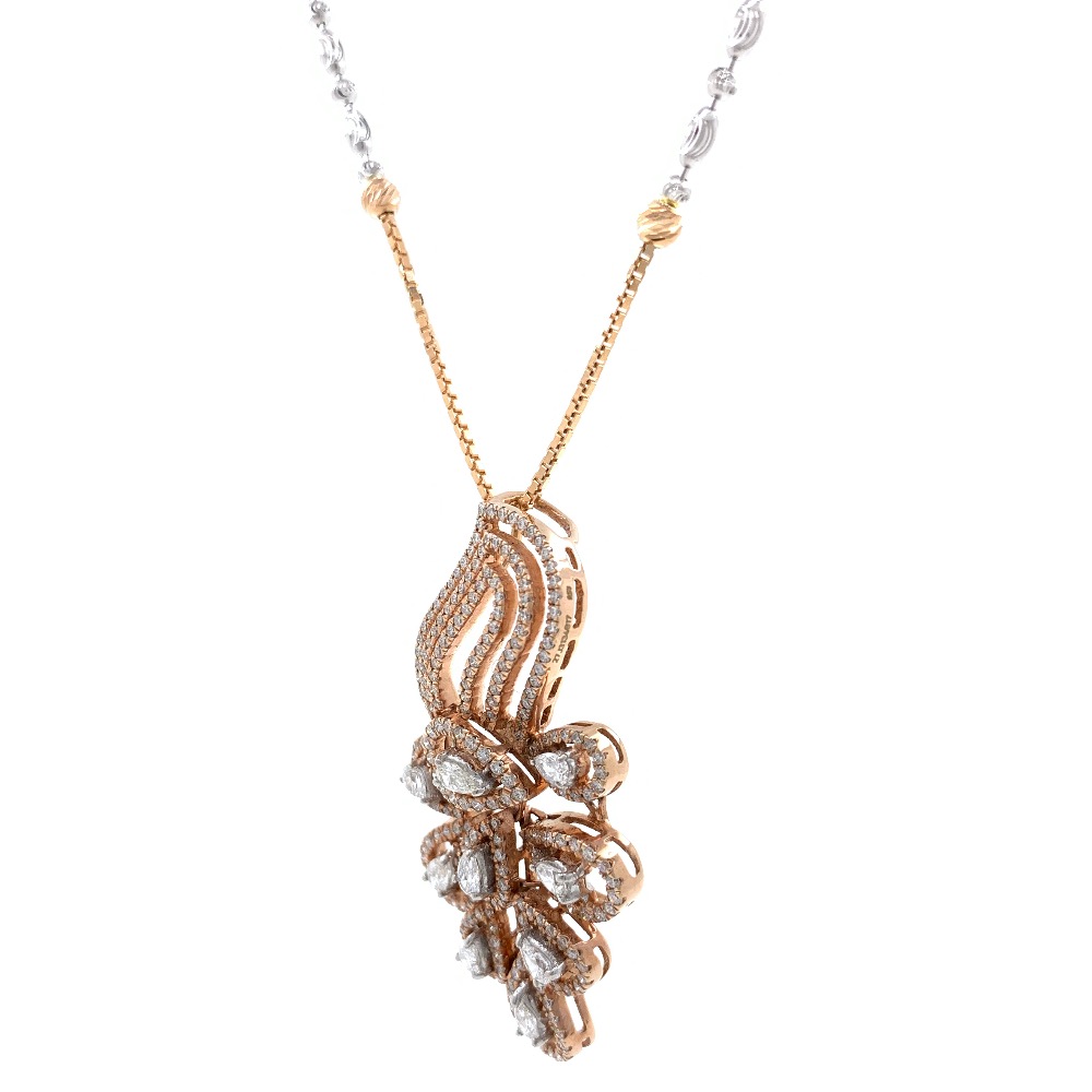 Pulchra Diamond Pendant in Rose Gold 7SHP31 - Image 4