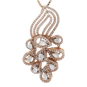 Pulchra Diamond Pendant in Rose Gold 7SHP31