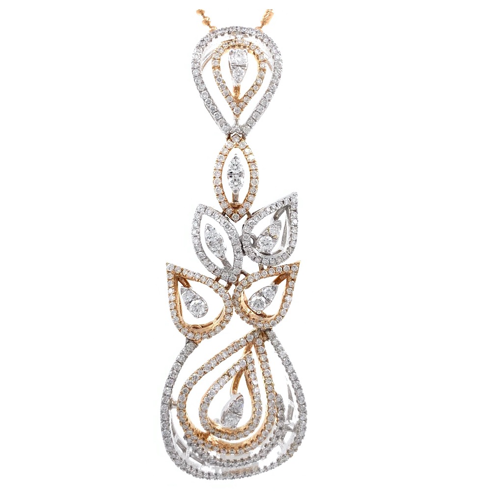 Prachtig Diamond Pendant in Rose Gold 7SHP24