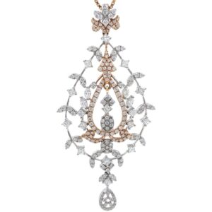Satis Diamond Pendant in Rose Gold 7SHP12