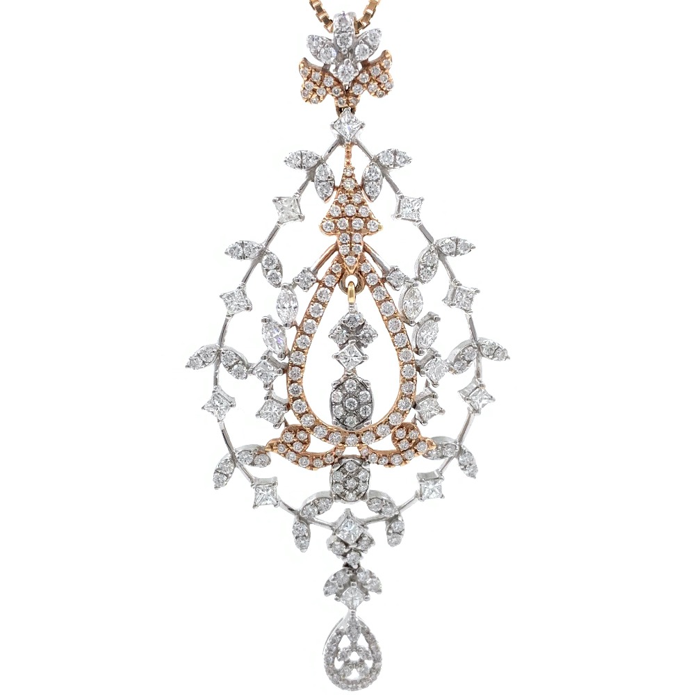 Satis Diamond Pendant in Rose Gold 7SHP12 - Image 4