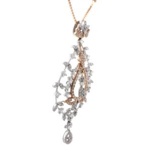 Satis Diamond Pendant in Rose Gold 7SHP12