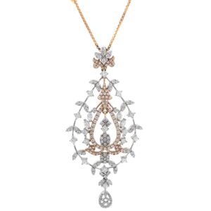 Satis Diamond Pendant in Rose Gold 7SHP12
