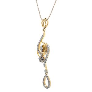 Nueva diamond pendant in yellow gold 6shp11