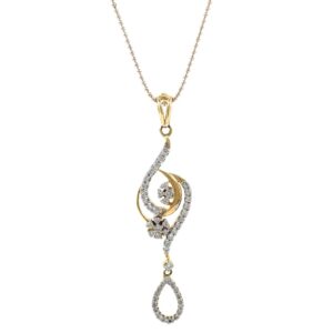 Nueva diamond pendant in yellow gold 6shp11
