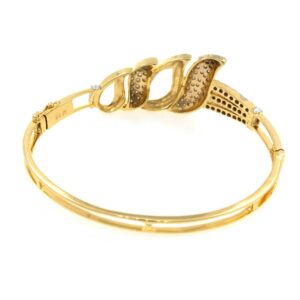 Grand Diamond Bracelet Pave Set in Yellow Gold 9BRC31