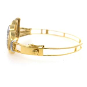 Grand Diamond Bracelet Pave Set in Yellow Gold 9BRC31