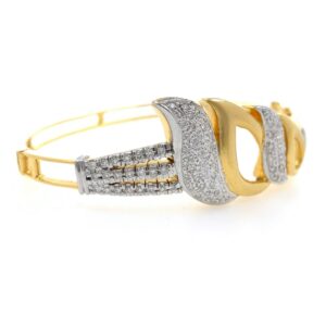 Grand Diamond Bracelet Pave Set in Yellow Gold 9BRC31
