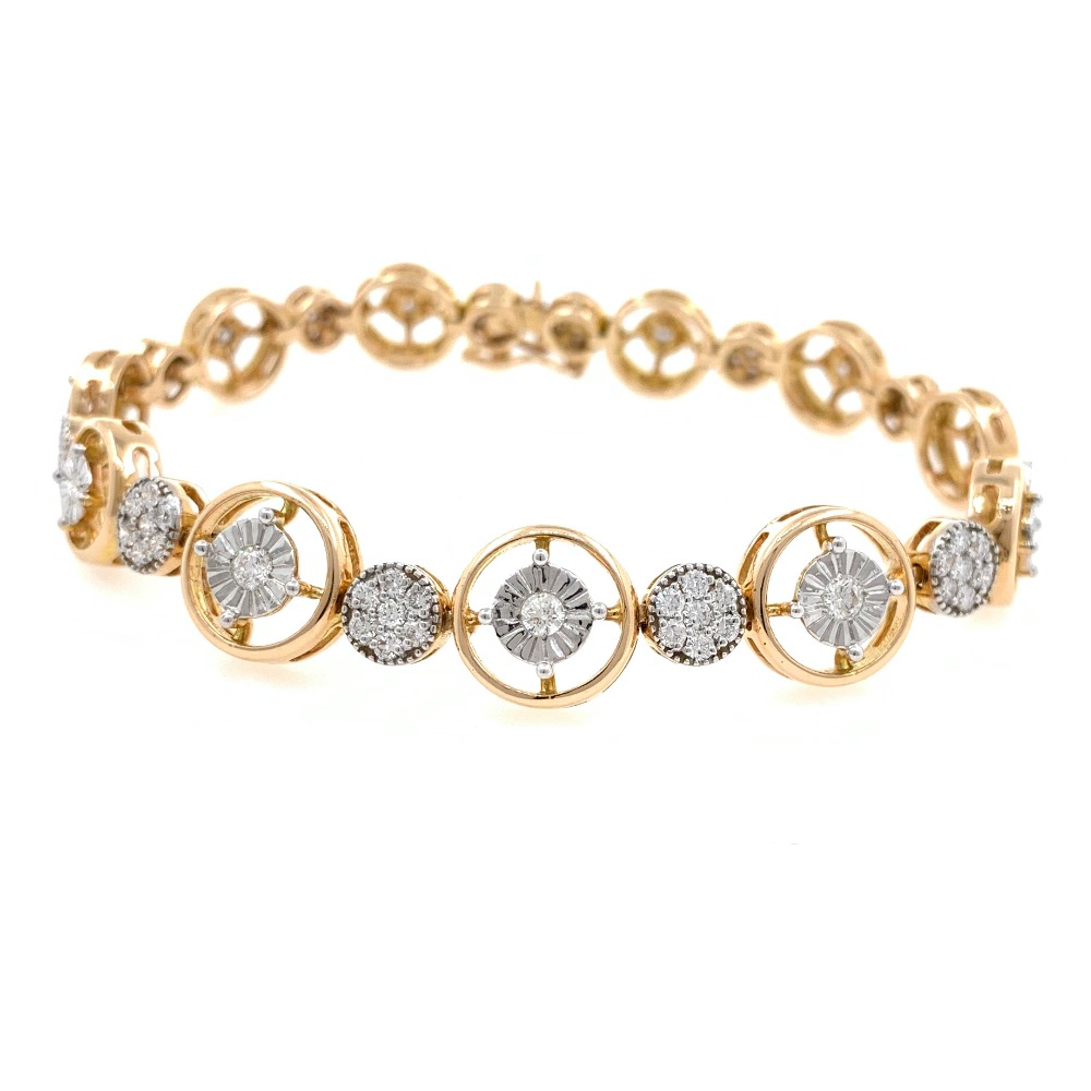 Petite Diamond Tennis Bracelet in Rose Gold 9BRC20