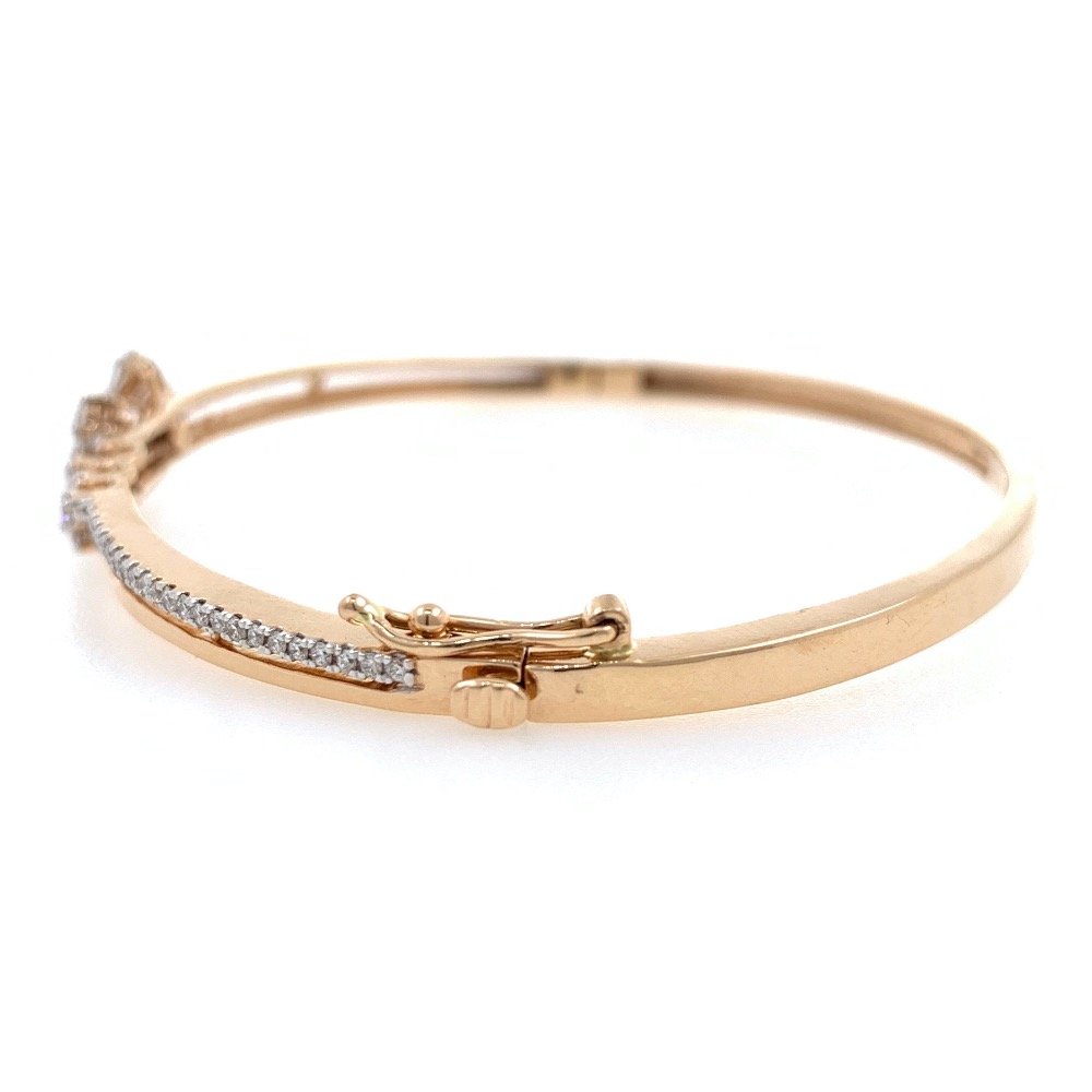 Belle diamond bracelet in rose gold 9brc14 - Image 4