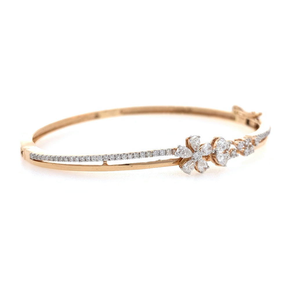 Belle diamond bracelet in rose gold 9brc14 - Image 2