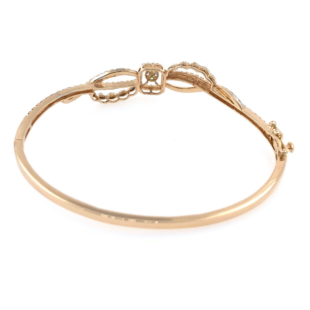 18kt / 750 rose gold classic diamond bracelet 9brc8 - Image 5