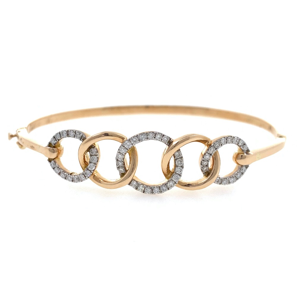 18kt / 750 rose gold fancy diamond bracelet 8brc50
