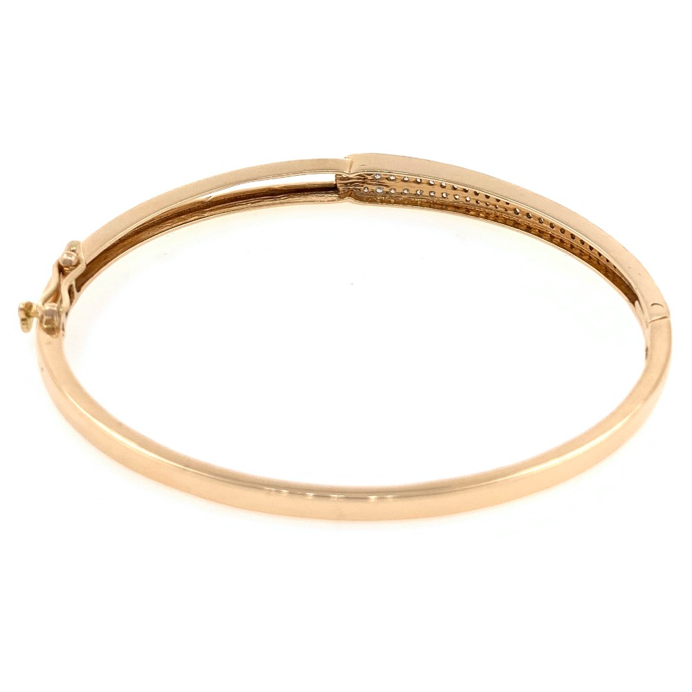 18kt / 750 rose gold eternal love diamond bracelet 8brc49 - Image 5