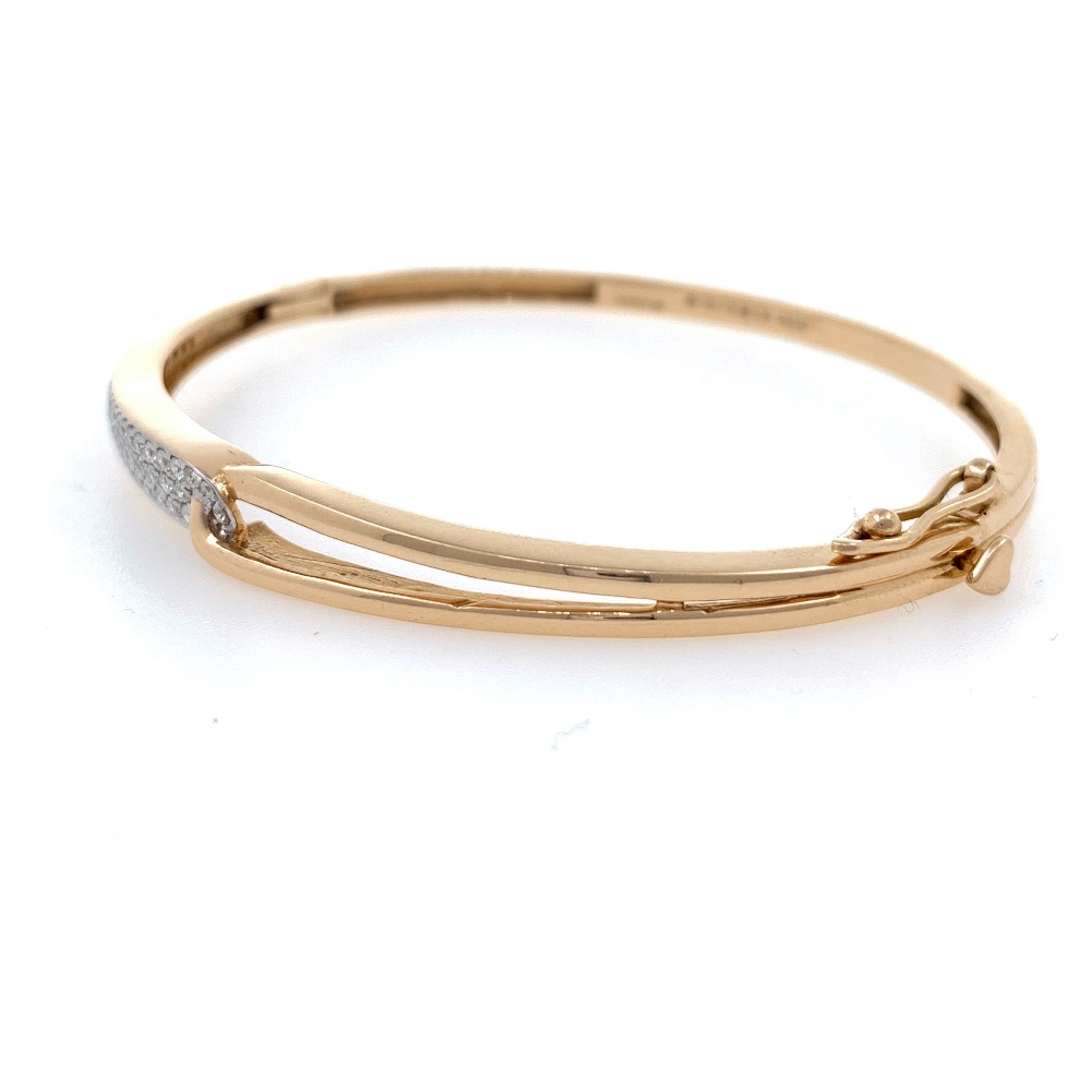 18kt / 750 rose gold eternal love diamond bracelet 8brc49 - Image 3