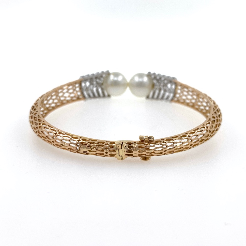 18kt / 750 rose gold fancy diamond bracelet 8brc21 - Image 4