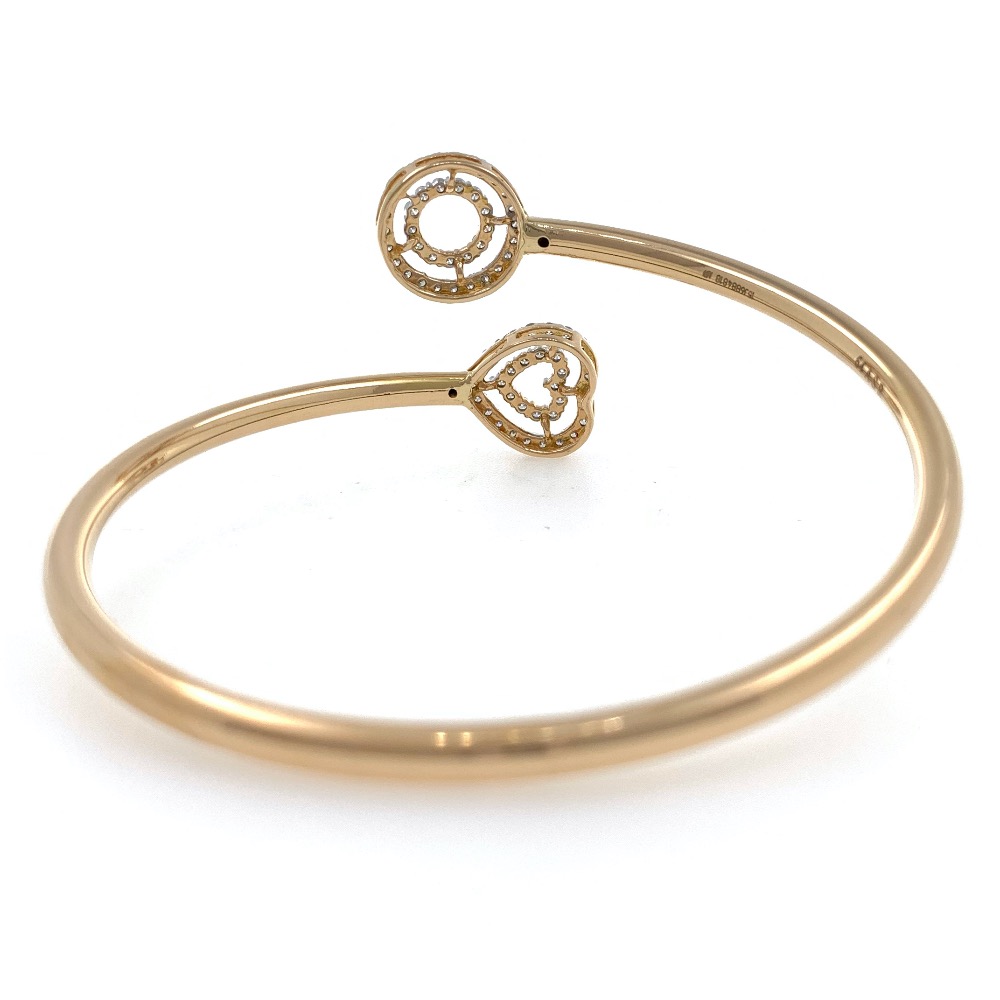 18kt / 750 rose gold flexi diamond bracelet 8brc5 - Image 4