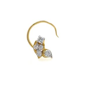 18kt / 750 Yellow Gold Fancy Nose Pin NP174