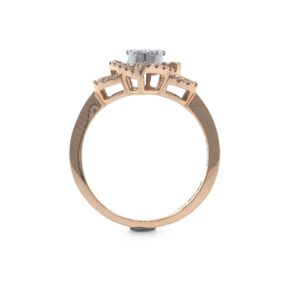 18kt / 750 Rose Gold Fancy Diamond Ladies Ring 9LR354