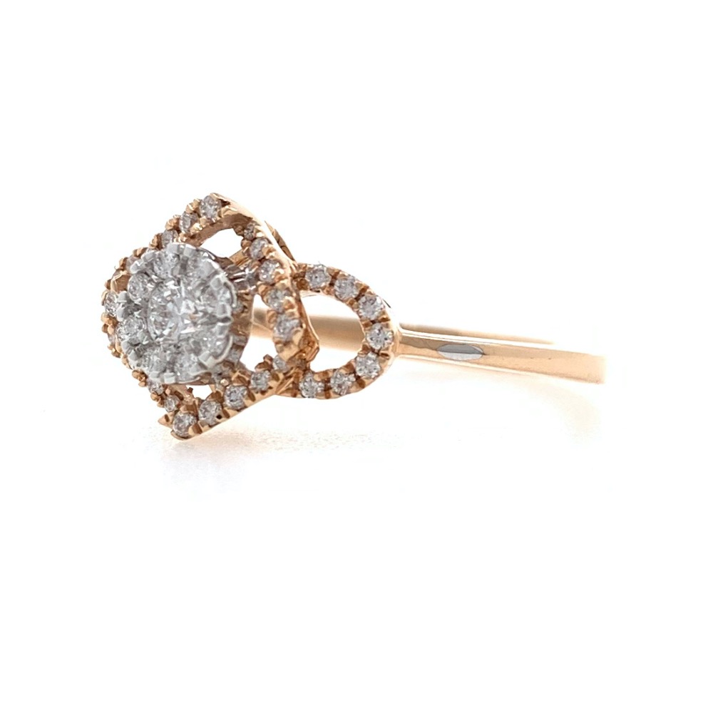 18kt / 750 Rose Gold Fancy Diamond Ladies Ring 9LR354 - Image 4