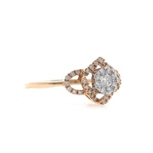 18kt / 750 Rose Gold Fancy Diamond Ladies Ring 9LR354