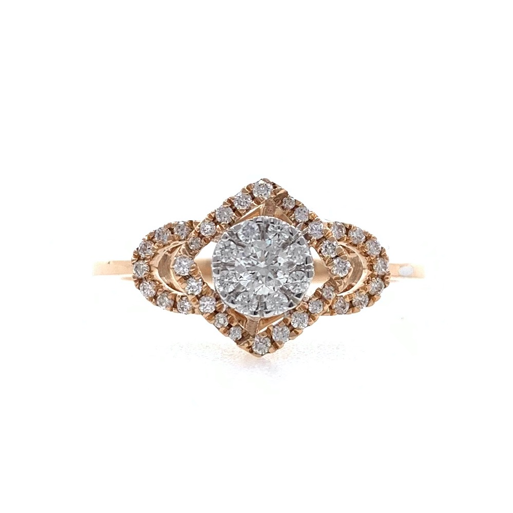 18kt / 750 Rose Gold Fancy Diamond Ladies Ring 9LR354 - Image 2