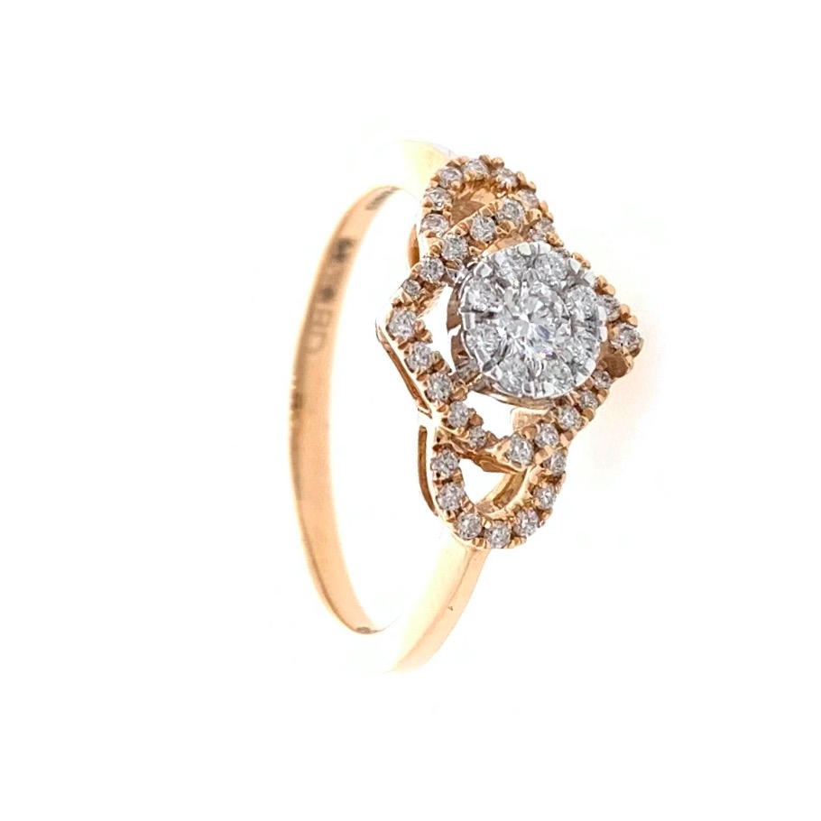 18kt / 750 Rose Gold Fancy Diamond Ladies Ring 9LR354