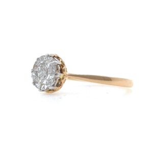 18kt / 750 rose gold classic engagement diamond ladies ring 9lr350