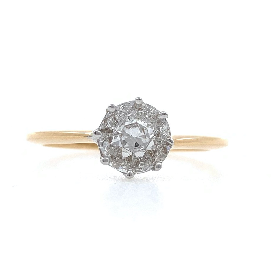 18kt / 750 Rose gold Classic Engagement Ladies Ring 9LR341 - Image 2