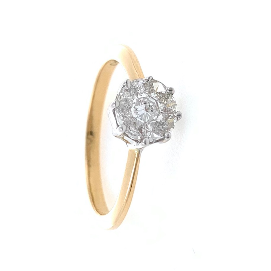 18kt / 750 Rose gold Classic Engagement Ladies Ring 9LR341
