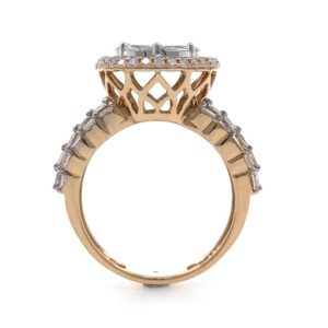 18kt / 750 Rose Gold Fancy Cocktail Diamond Ring 9LR322