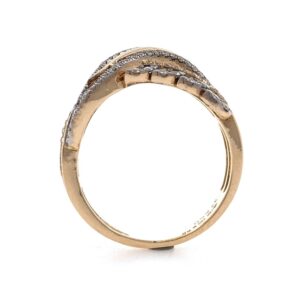 18kt / 750 rose gold fancy diamond ring 9lr314