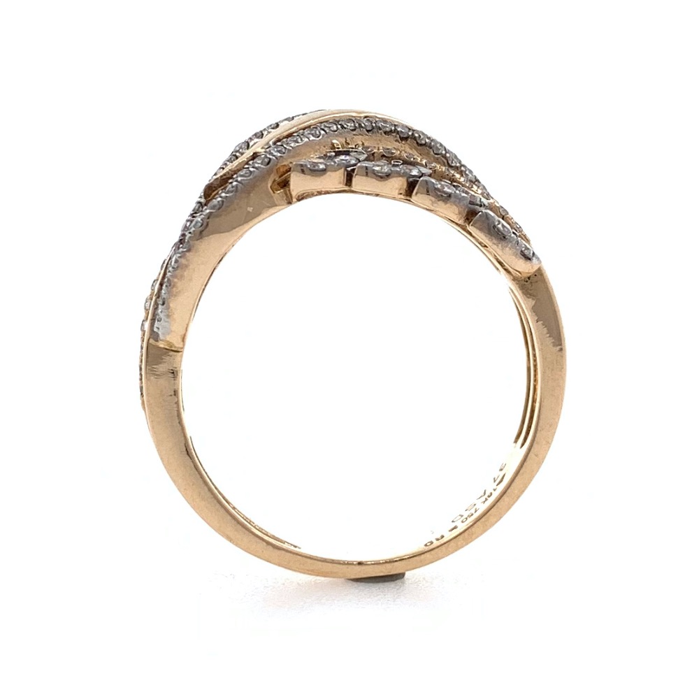 18kt / 750 rose gold fancy diamond ring 9lr314 - Image 5