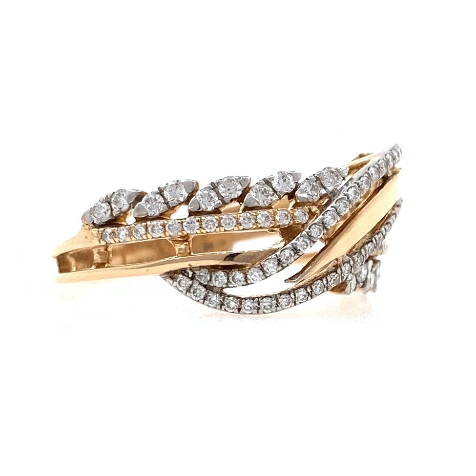 18kt / 750 rose gold fancy diamond ring 9lr314 - Image 3