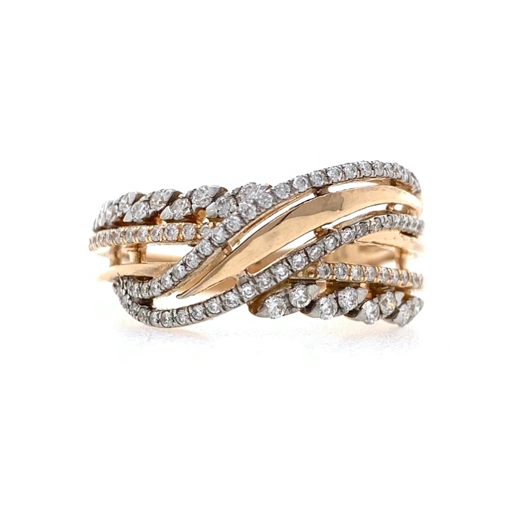 18kt / 750 rose gold fancy diamond ring 9lr314 - Image 2