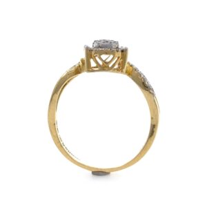 18kt / 750 Yellow Gold Classic Diamond Ladies Ring 9LR310