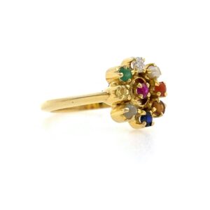 18kt / 750 Yellow Gold Navgrah Ladies Ring 9LR303