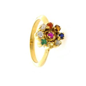 18kt / 750 Yellow Gold Navgrah Ladies Ring 9LR303
