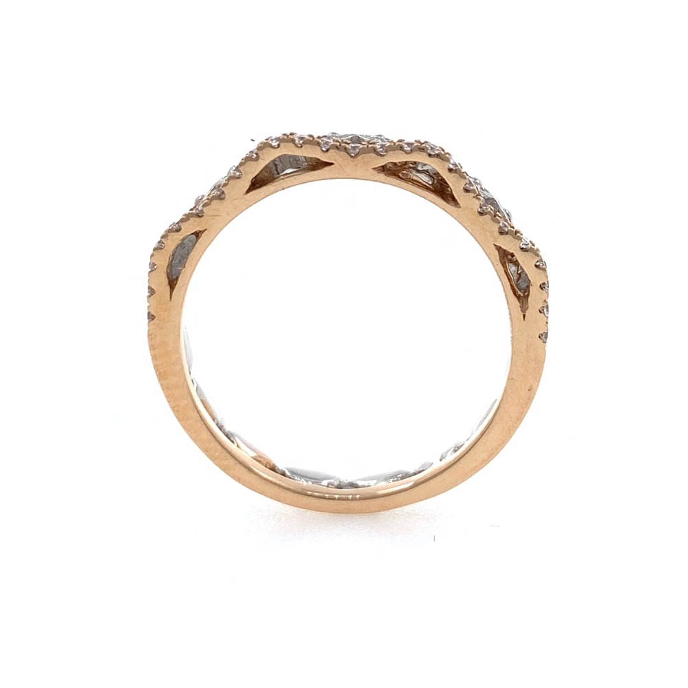 18kt / 750 Rose gold fancy diamond Ladies ring 9LR298 - Image 5