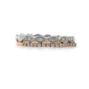 18kt / 750 Rose gold fancy diamond Ladies ring 9LR298