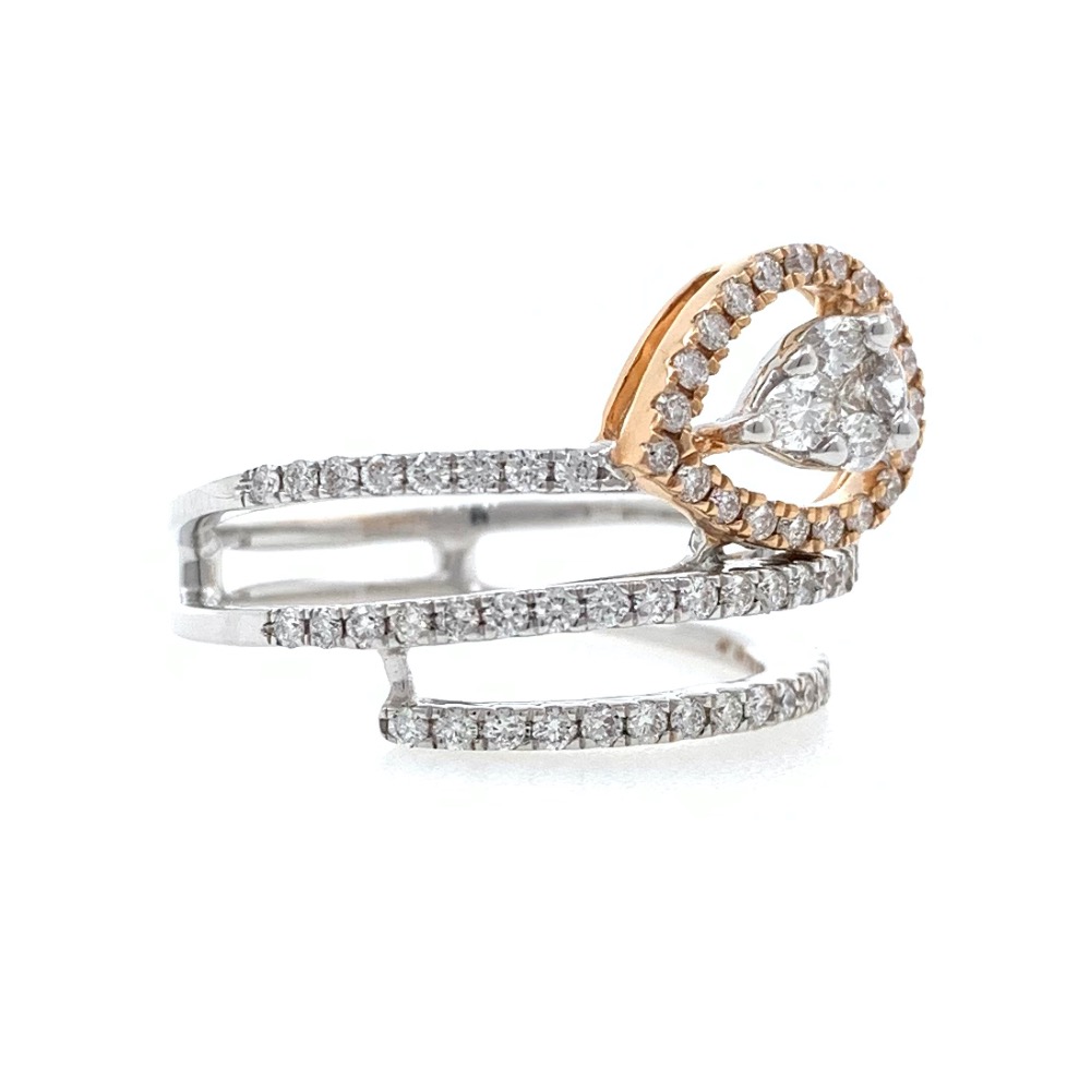 18kt / 750 White Gold Fancy Diamond Ladies Ring 9LR225 - Image 2