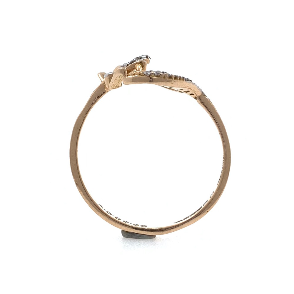 18kt / 750 rose gold Diamond Ring for Ladies 9LR212 - Image 5