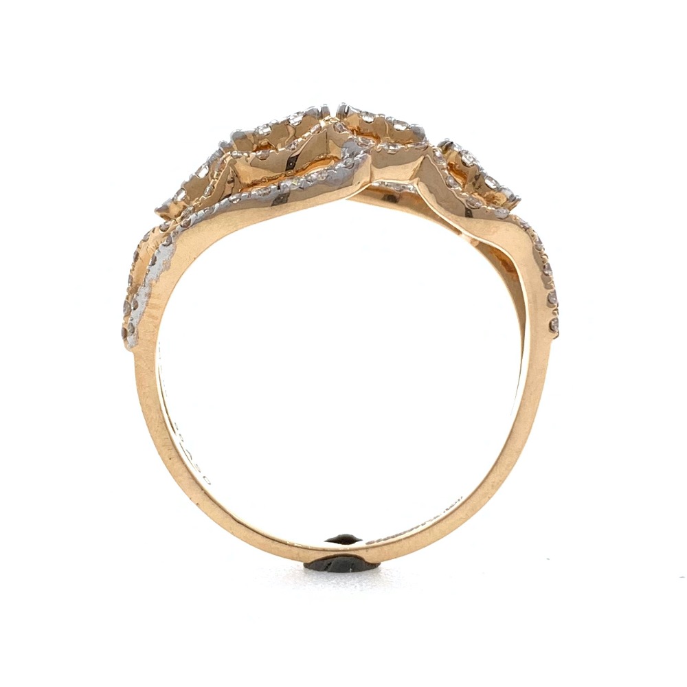 18kt / 750 Rose gold Fancy Diamond Ladies Ring 9LR204 - Image 5