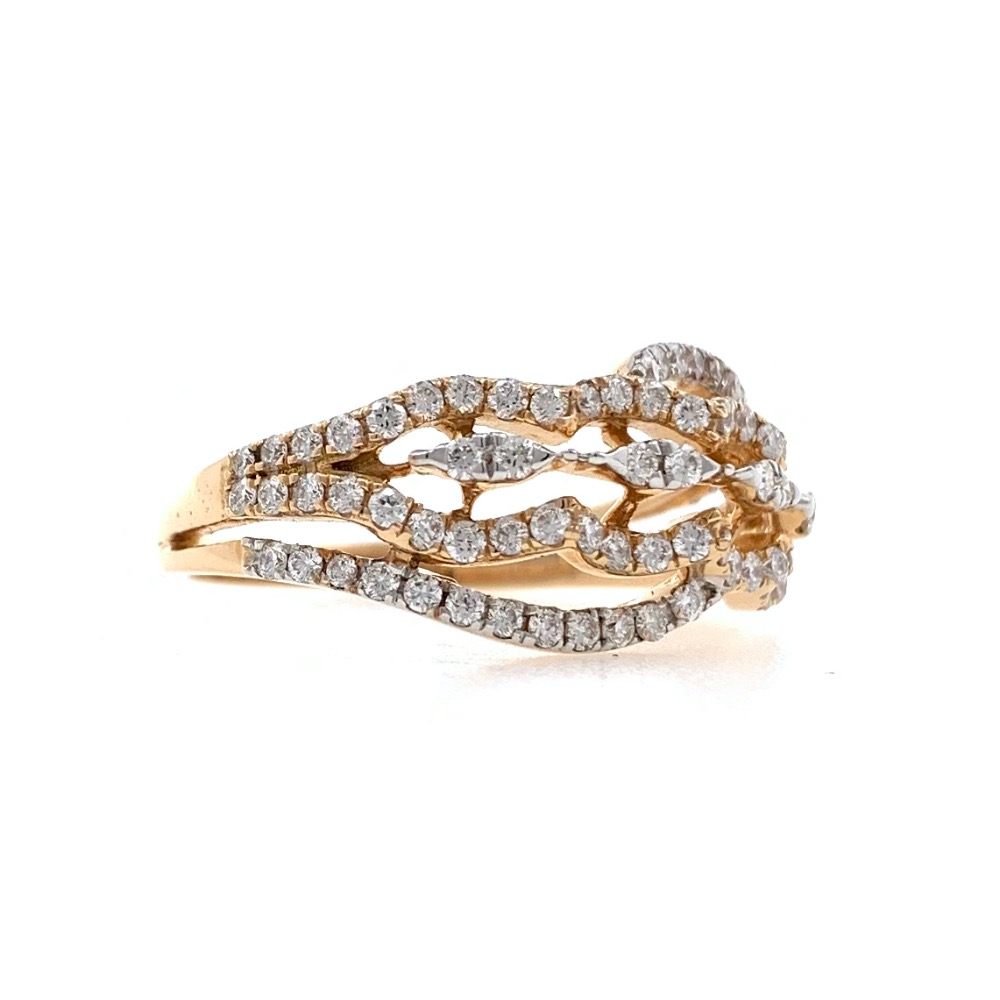 18kt / 750 Rose gold Fancy Diamond Ladies Ring 9LR204 - Image 2