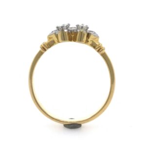 18kt / 750 Yellow Gold Classic Diamond Ladies Ring 9LR198